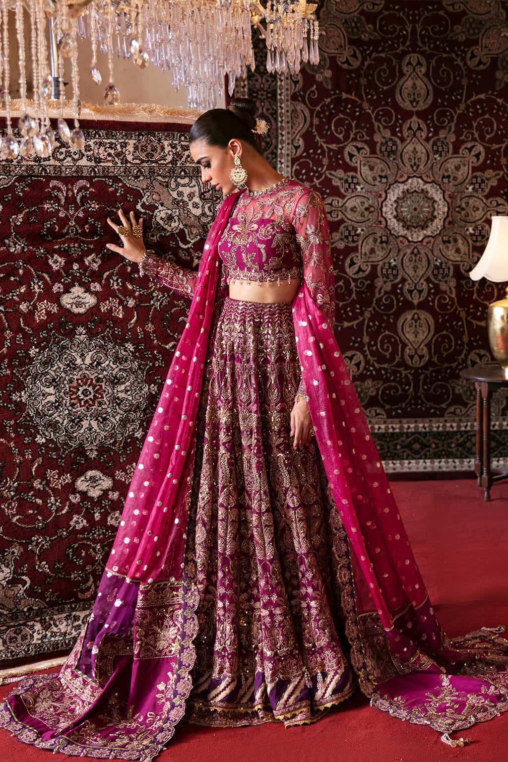 Abir Raw Silk Pakistani Formal Dresses - Afrozeh - 4