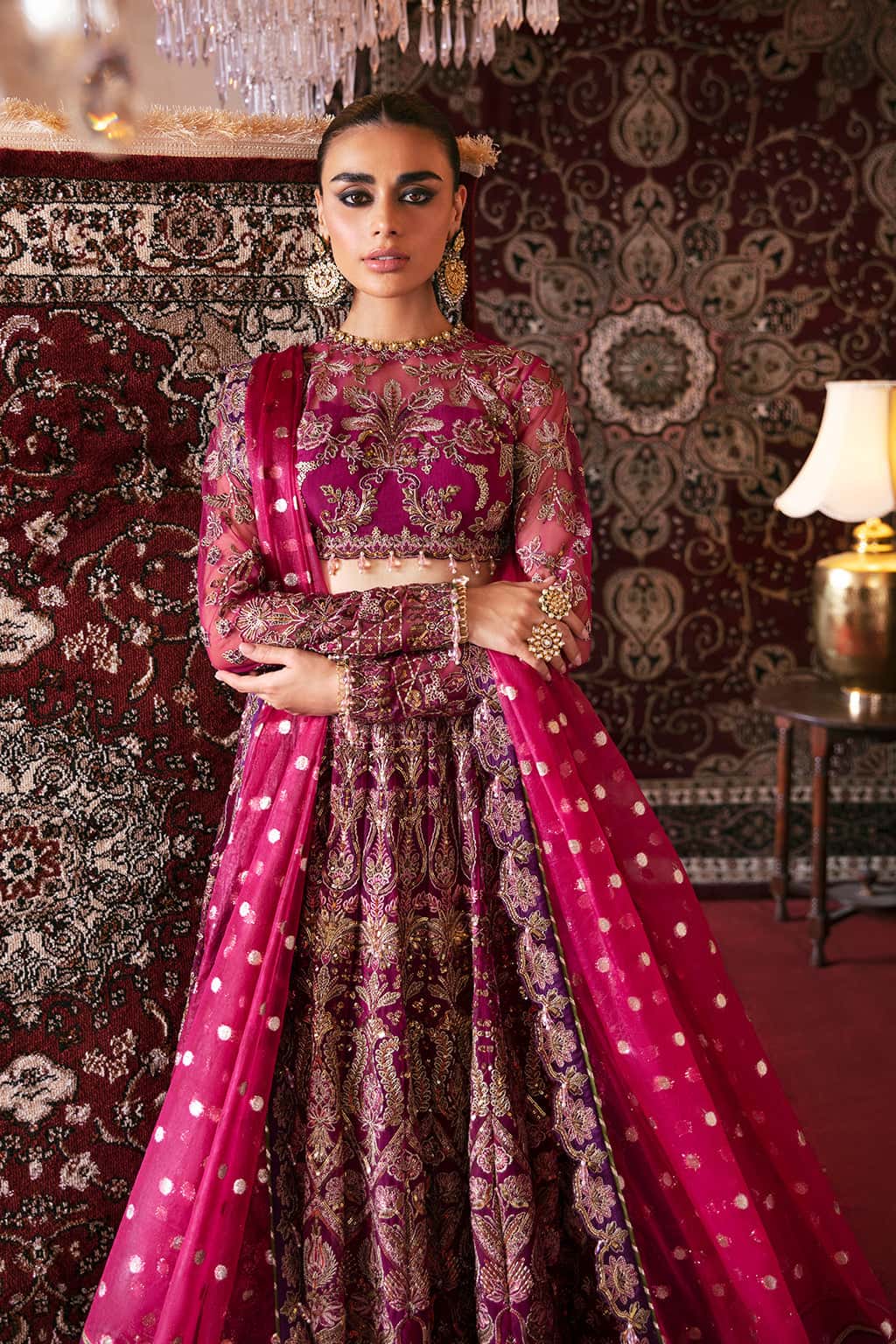 Abir Raw Silk Pakistani Formal Dresses - Afrozeh - 5