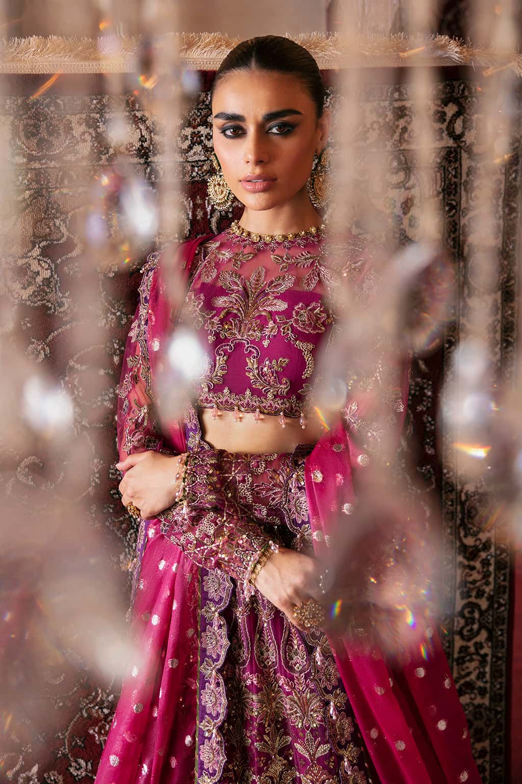 Abir Raw Silk Pakistani Formal Dresses - Afrozeh - 3