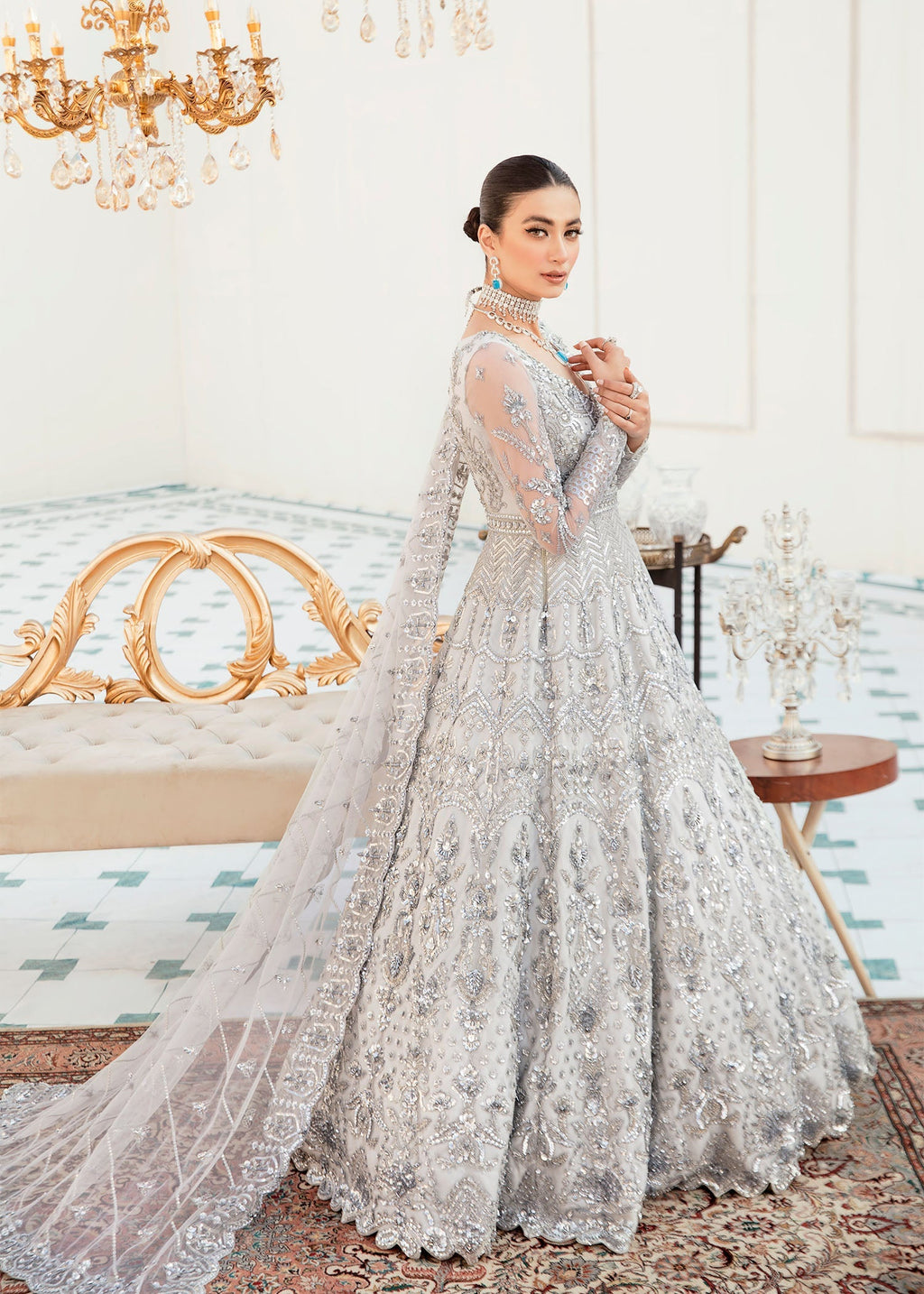 Slate Pakistani Designer Dress