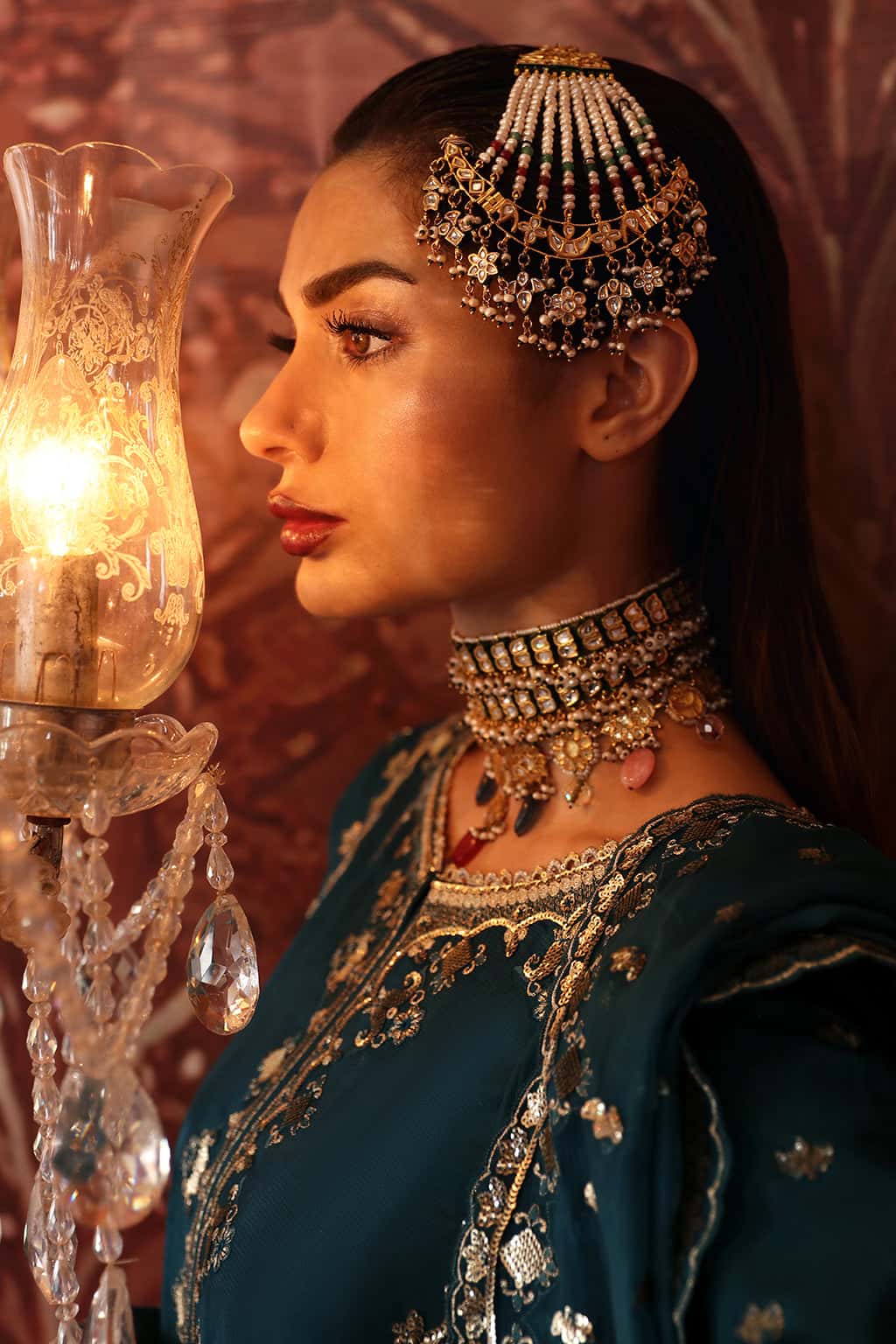 Kaira Raw Silk Pakistani Formal Dresses - Afrozeh - 5