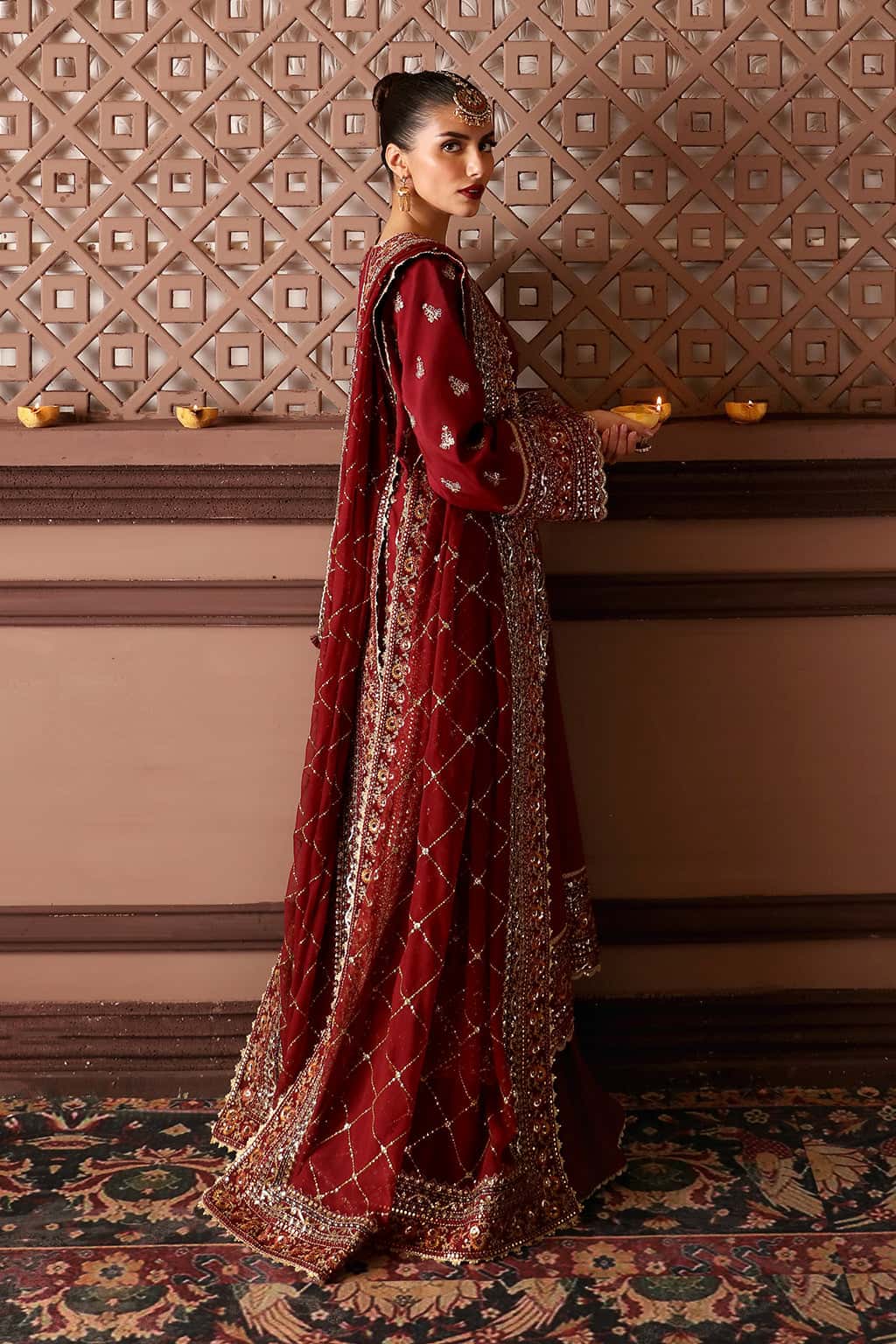 Naaz Raw Silk Pakistani Formal Dresses - Afrozeh - 5