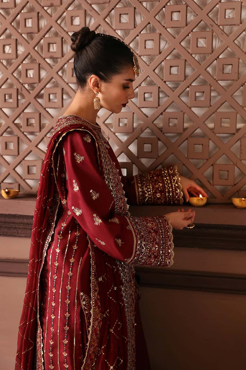 Naaz Raw Silk Pakistani Formal Dresses - Afrozeh - 6