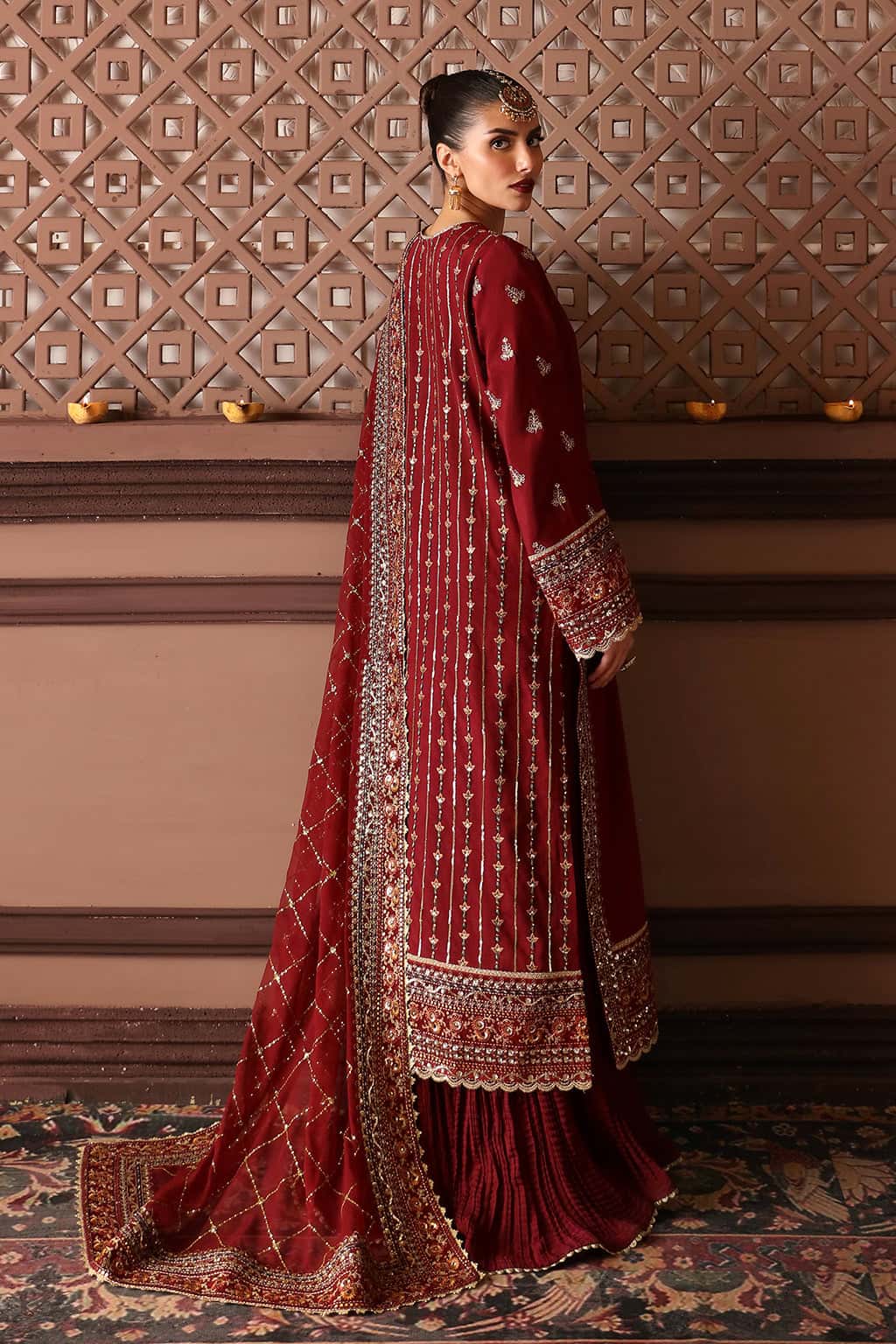 Naaz Raw Silk Pakistani Formal Dresses - Afrozeh - 2