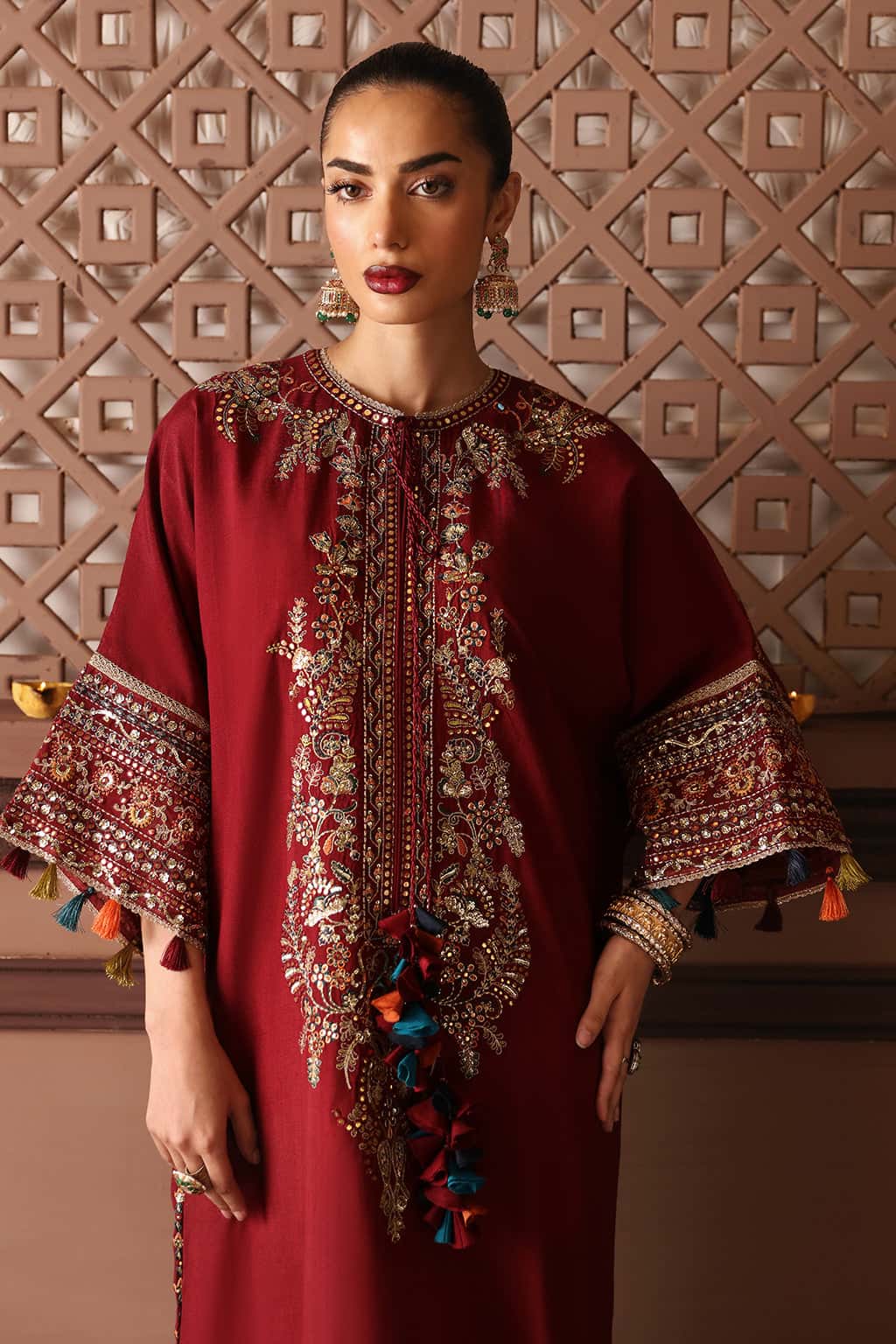 Naaz Raw Silk Pakistani Formal Dresses - Afrozeh - 8