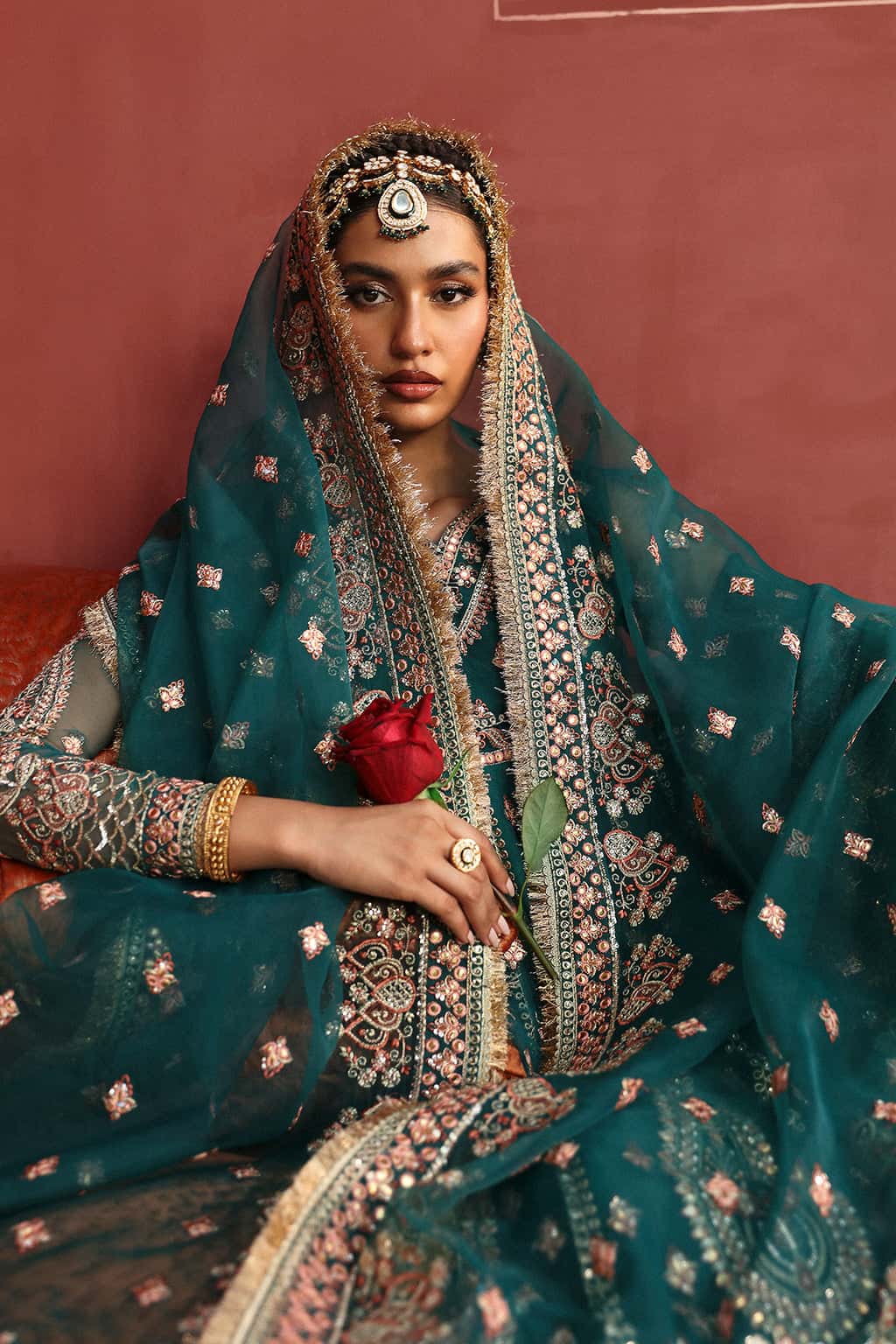 Shaista Raw Silk Pakistani Formal Dresses - Afrozeh - 3