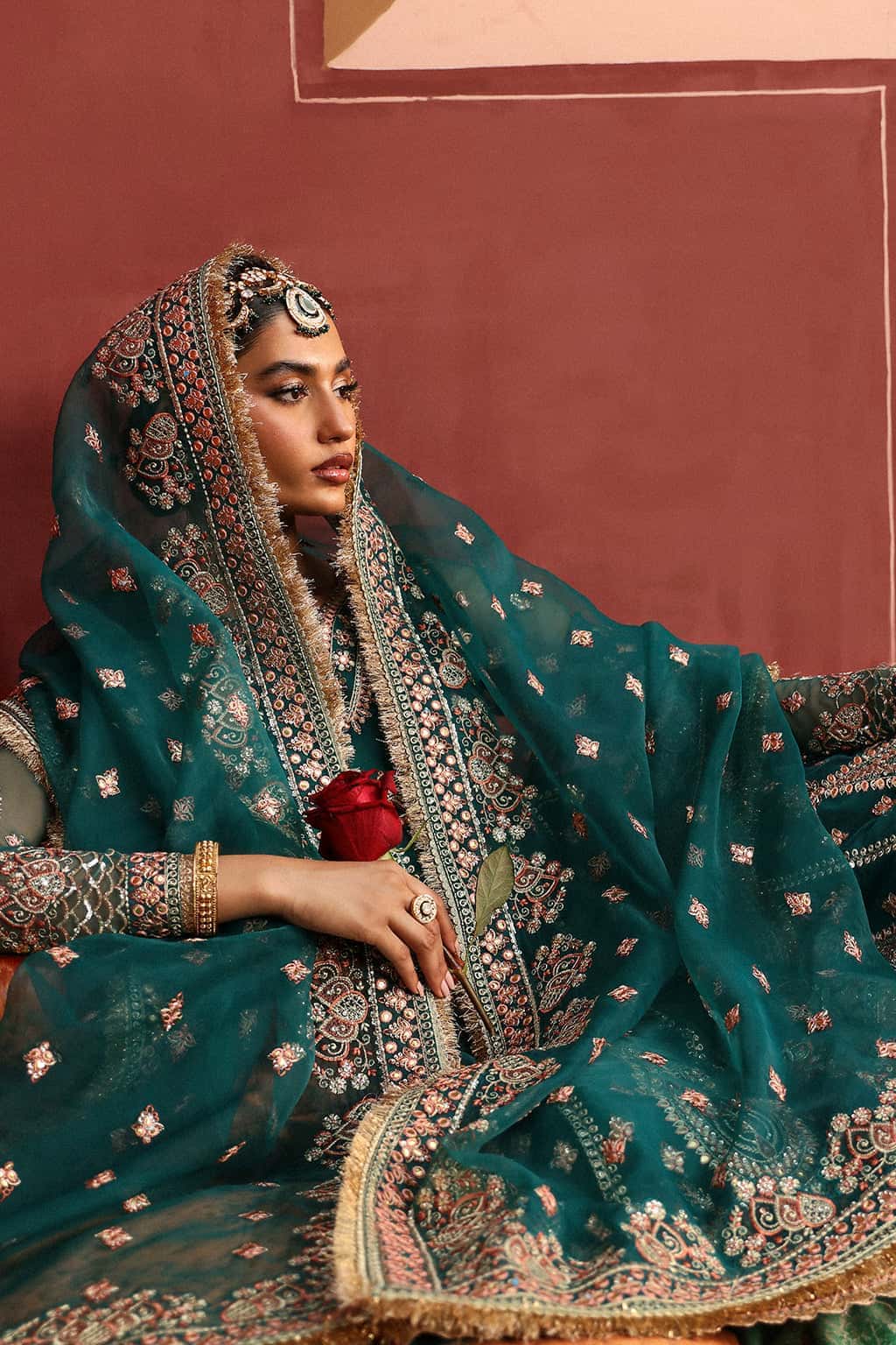 Shaista Raw Silk Pakistani Formal Dresses - Afrozeh - 8