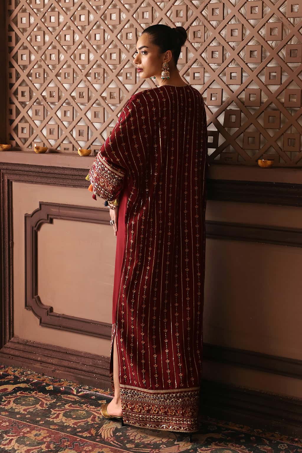 Naaz Raw Silk Pakistani Formal Dresses - Afrozeh - 9