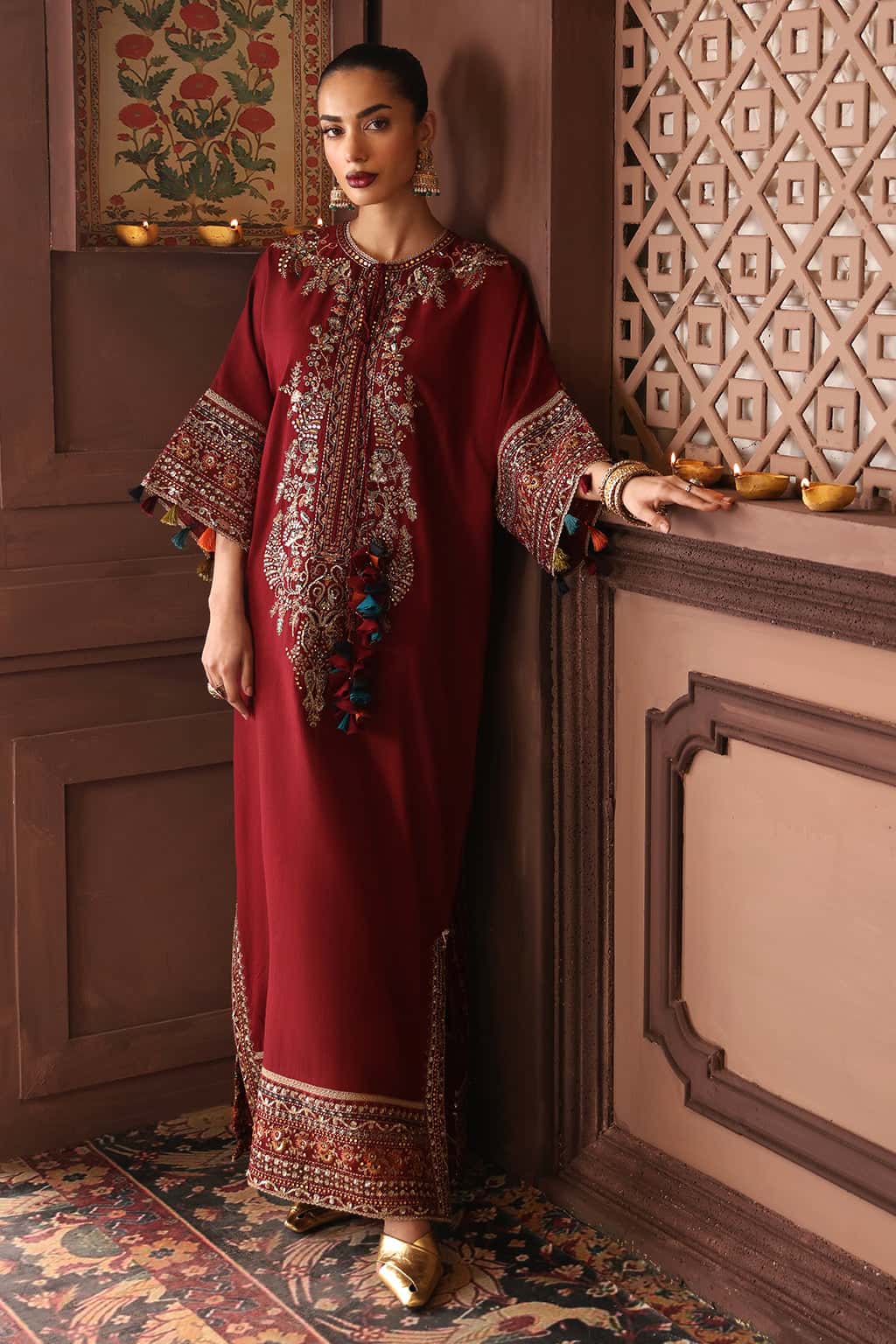 Naaz Raw Silk Pakistani Formal Dresses - Afrozeh - 10
