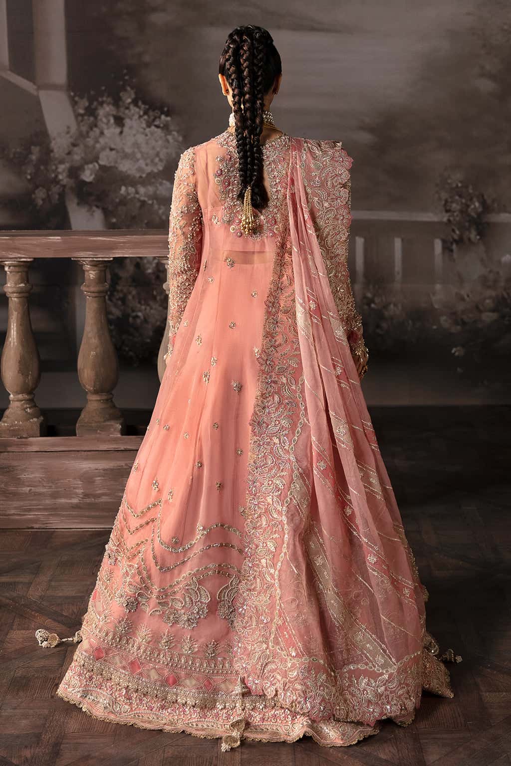 Victoria Raw Silk Pakistani Formal Dresses - Afrozeh - 2