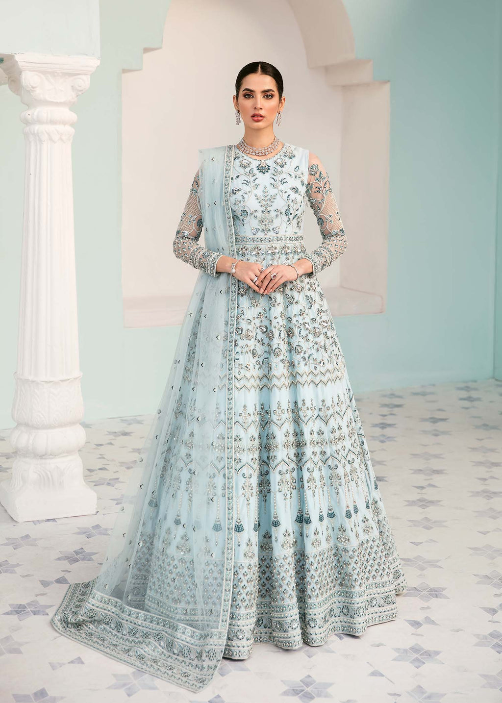 Morganite Pakistani Formal Dresses Collection