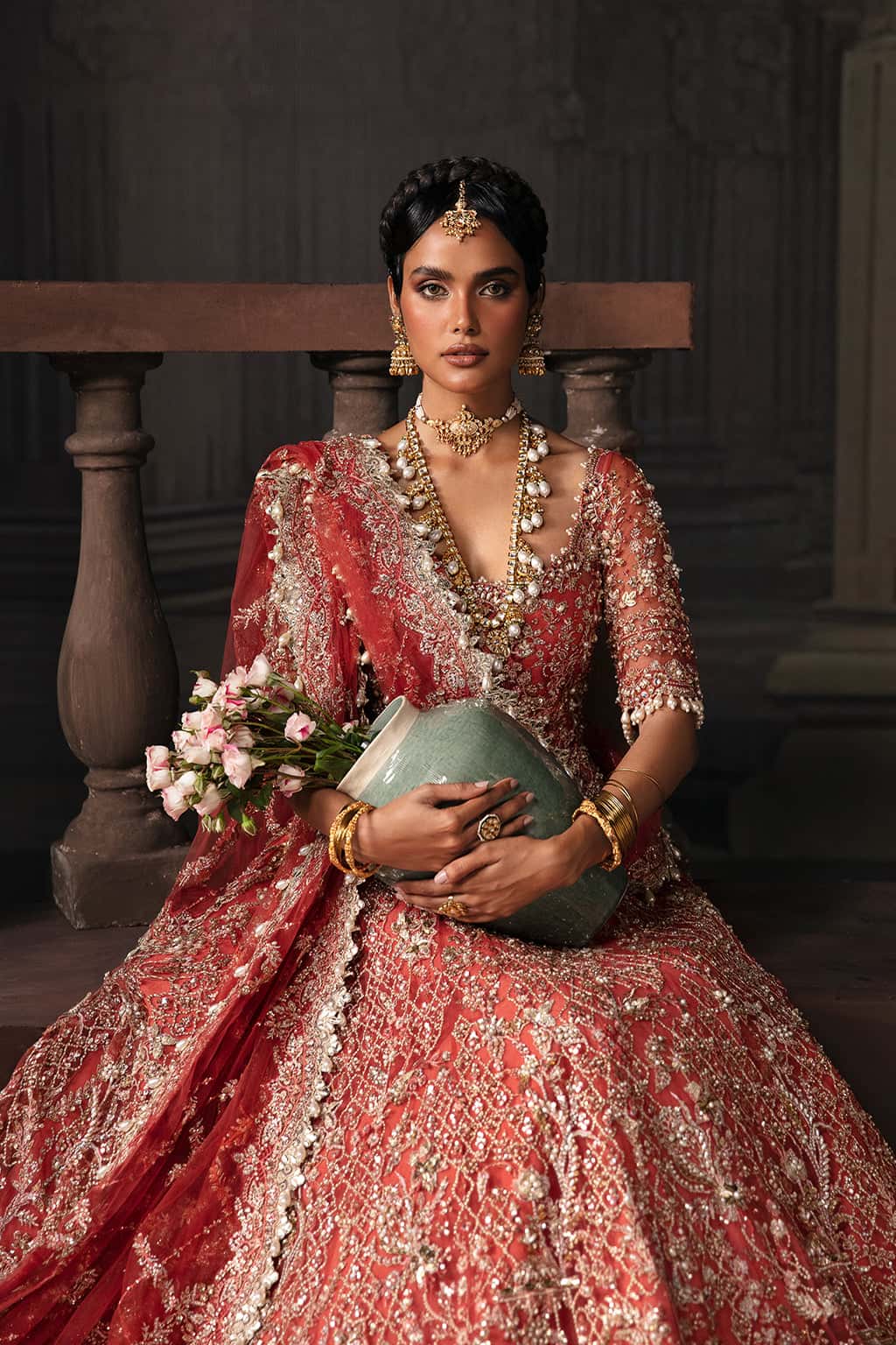 Lavinia Raw Silk Pakistani Formal Dresses - Afrozeh - 3