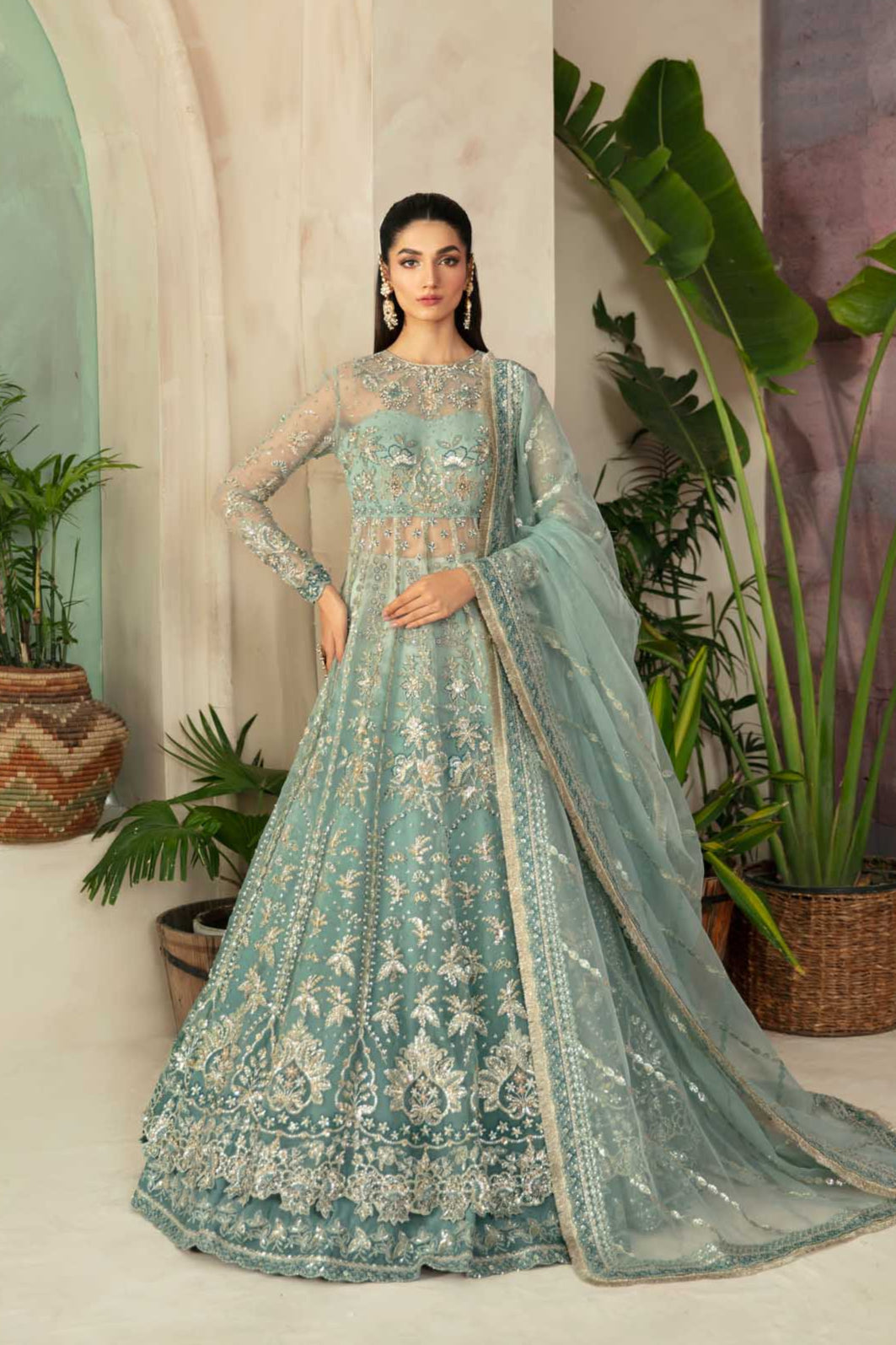 Frostine Embroidered Pakistani Dress