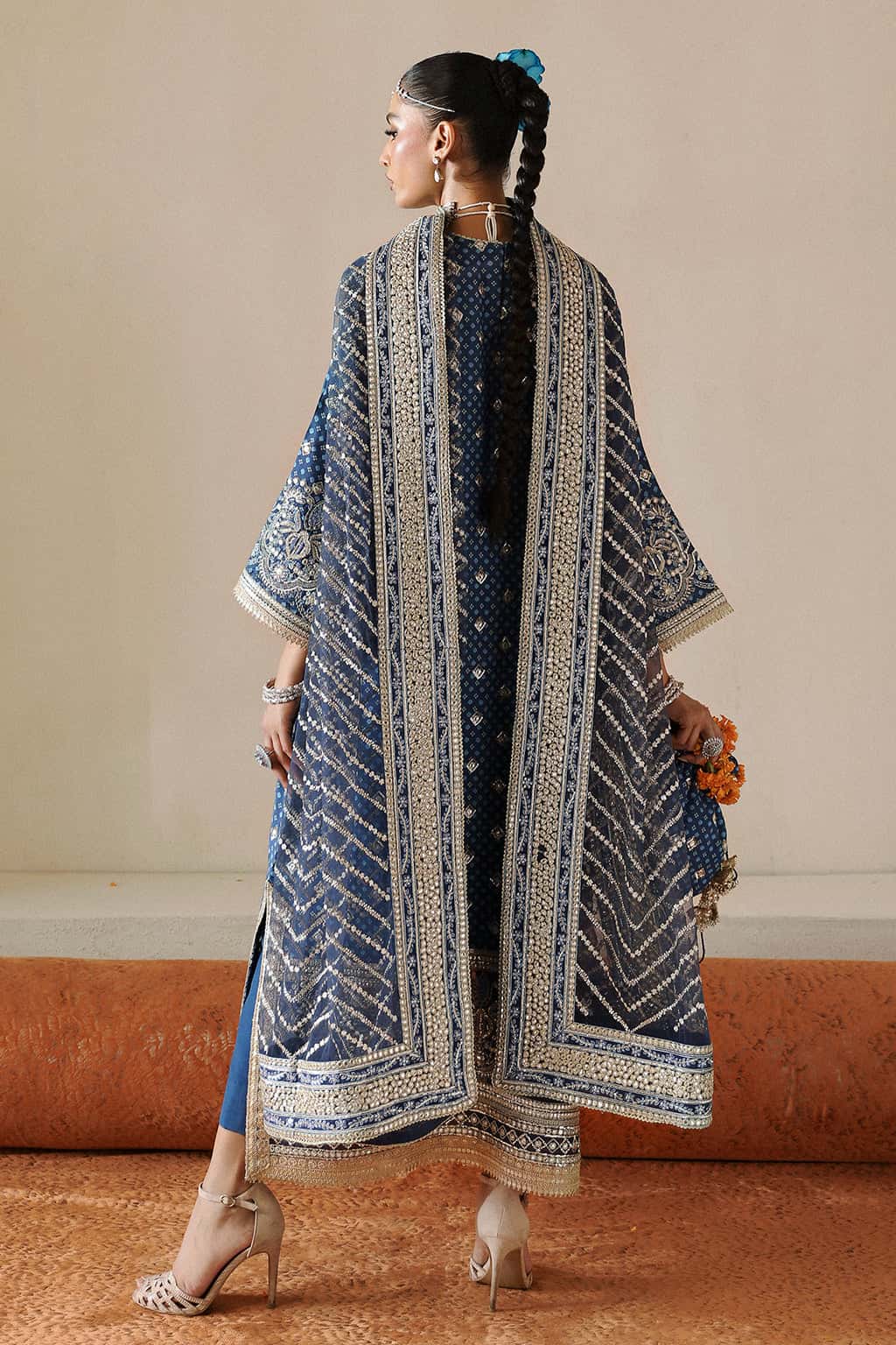 Rukhsana Raw Silk Pakistani Formal Dresses - Afrozeh - 2