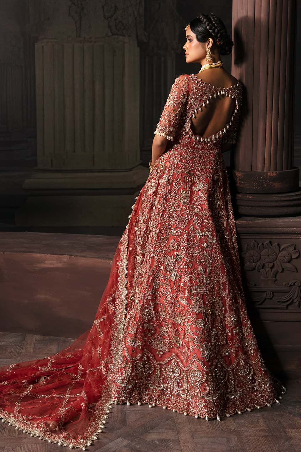 Lavinia Raw Silk Pakistani Formal Dresses - Afrozeh - 2