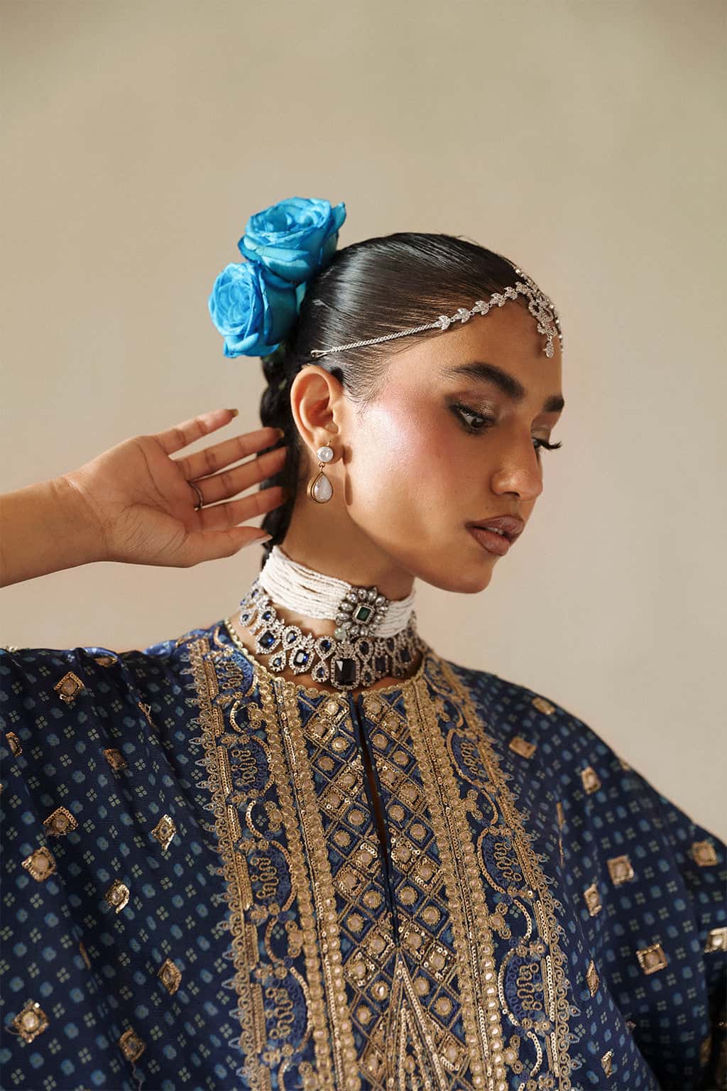 Rukhsana Raw Silk Pakistani Formal Dresses - Afrozeh - 5