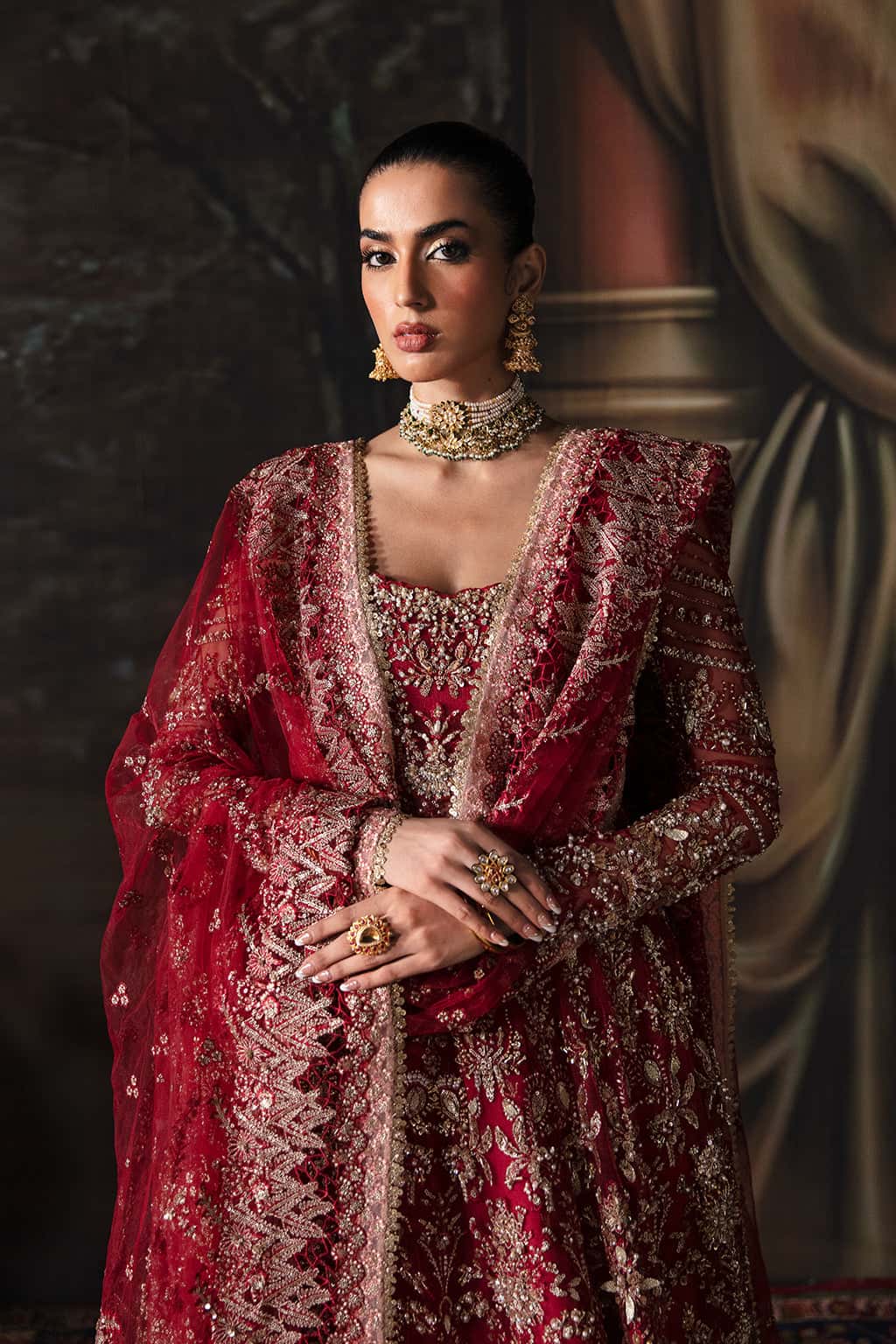 Adelaide Raw Silk Pakistani Formal Dresses - Afrozeh - 4