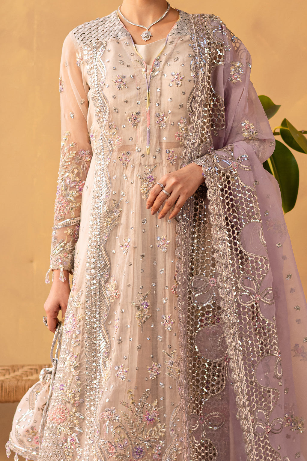 LUNARA Pakistani Designer Dress