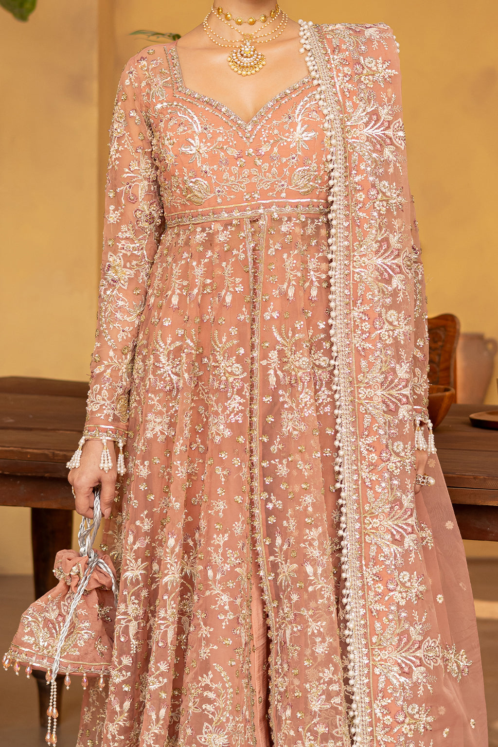 MISTRAL Embroidered Pakistani Dress