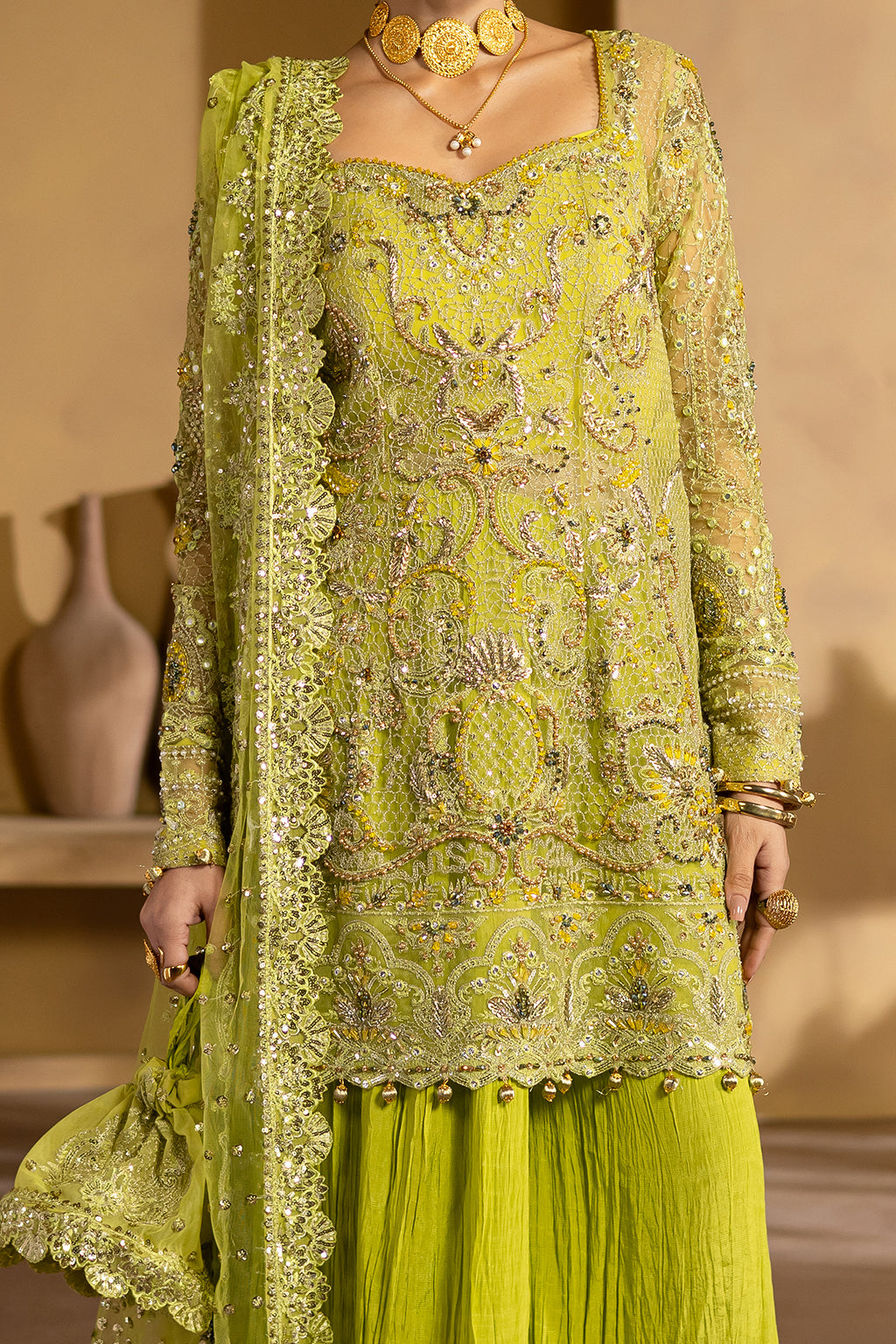 BERYL Raw Silk Pakistani Formal Dresses