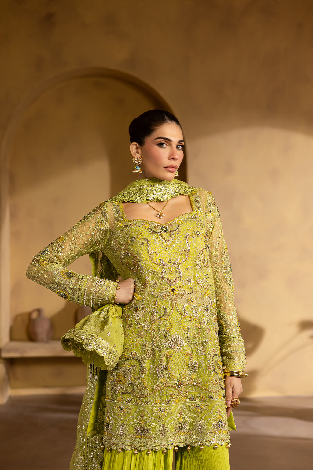BERYL Raw Silk Pakistani Formal Dresses