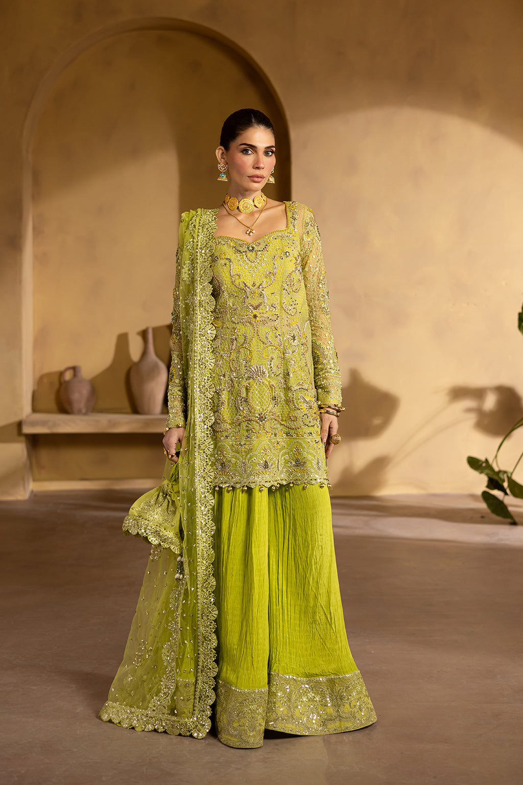 BERYL Raw Silk Pakistani Formal Dresses