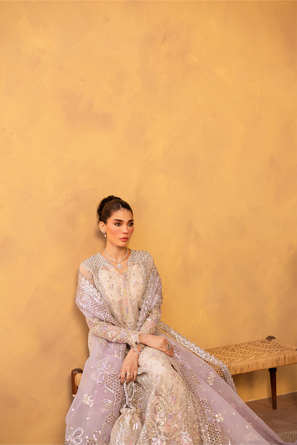 LUNARA Pakistani Designer Dress
