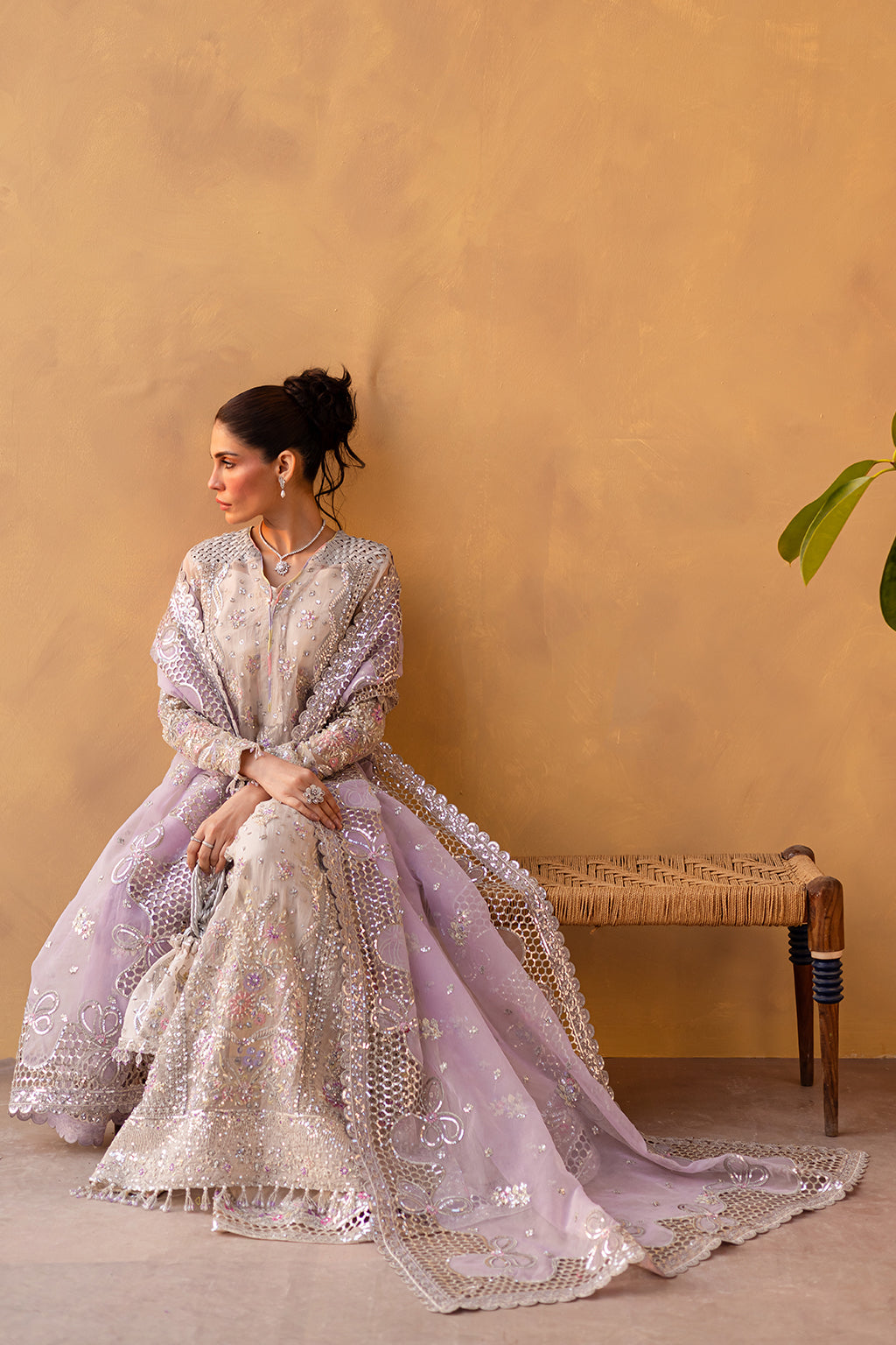 LUNARA Pakistani Designer Dress