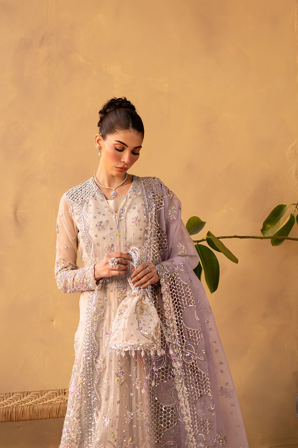 LUNARA Pakistani Designer Dress