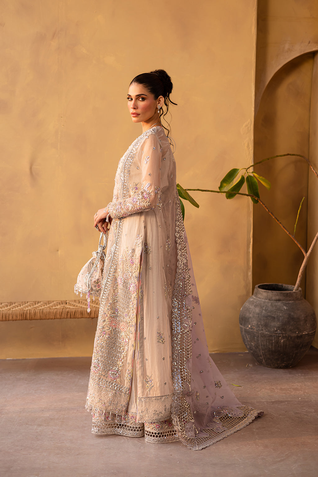 LUNARA Pakistani Designer Dress