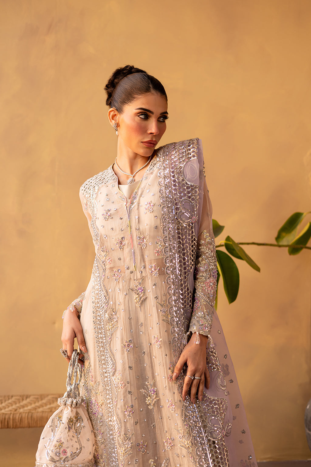 LUNARA Pakistani Designer Dress