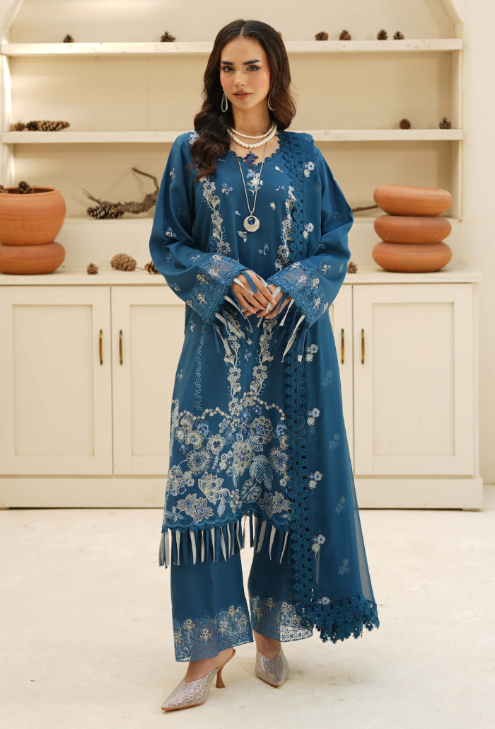 Mushak - D05 Chiffon Pakistani Winter Dresses - Humdum - 3