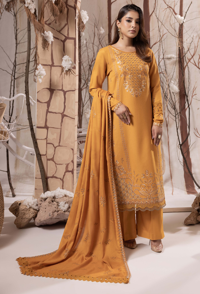 Irina-D02 Premium Fabric Pakistani Winter Dresses - Humdum - 1