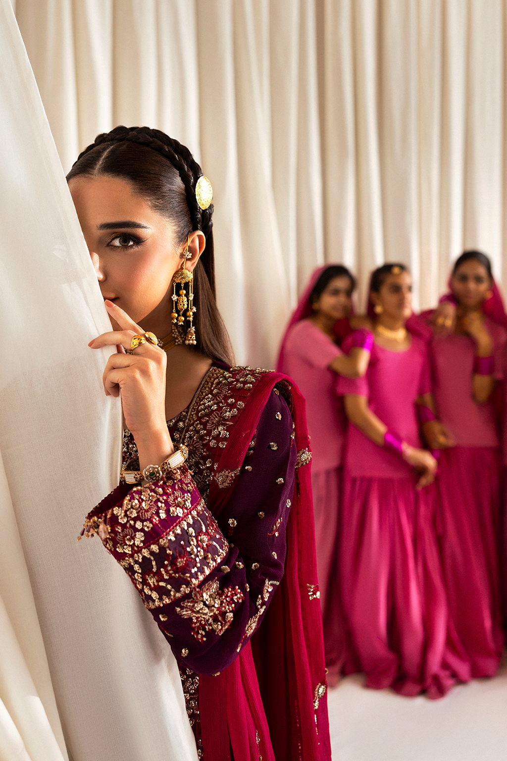 AVORIA Raw Silk Pakistani Formal Dresses