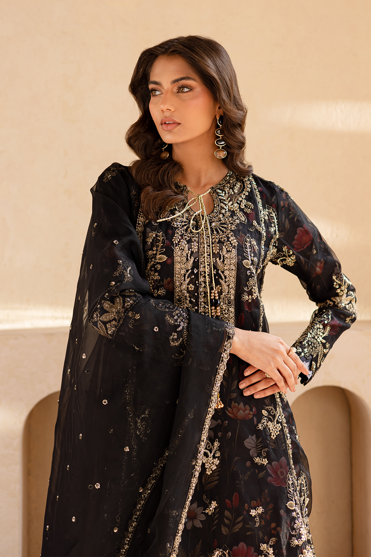 Zariya Raw Silk Pakistani Formal Dresses