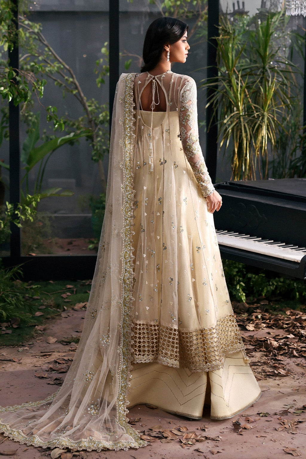 Fleurie Raw Silk Pakistani Formal Dresses - Afrozeh - 2