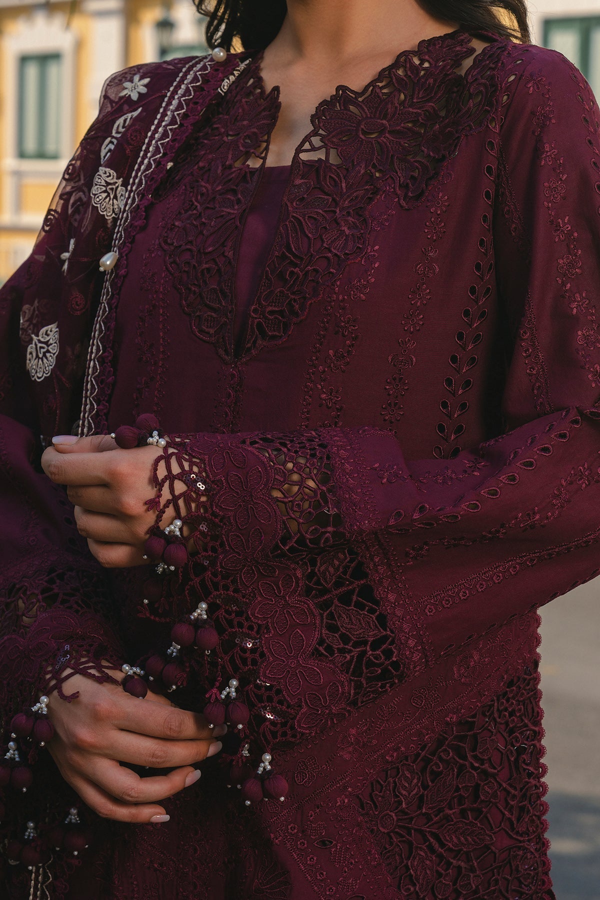 Haya Organza Pakistani Summer Dresses - Afrozeh - 3