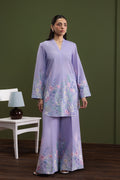 Lilac Candy Cambric Pakistani Summer Dresses - Afrozeh - 1