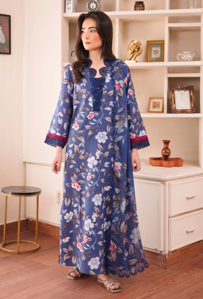 COCO - D09 Chiffon Pakistani Winter Dresses - Humdum - 1