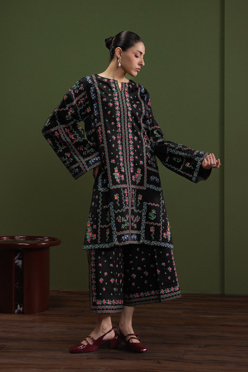 Day Dream Ink Cambric Pakistani Summer Dresses - Afrozeh - 1