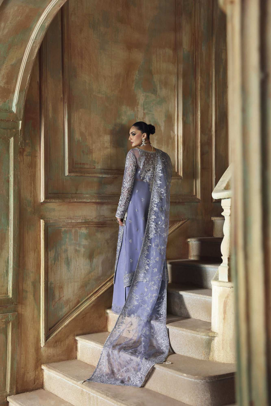 Diana Raw Silk Pakistani Formal Dresses - Zyra - 2