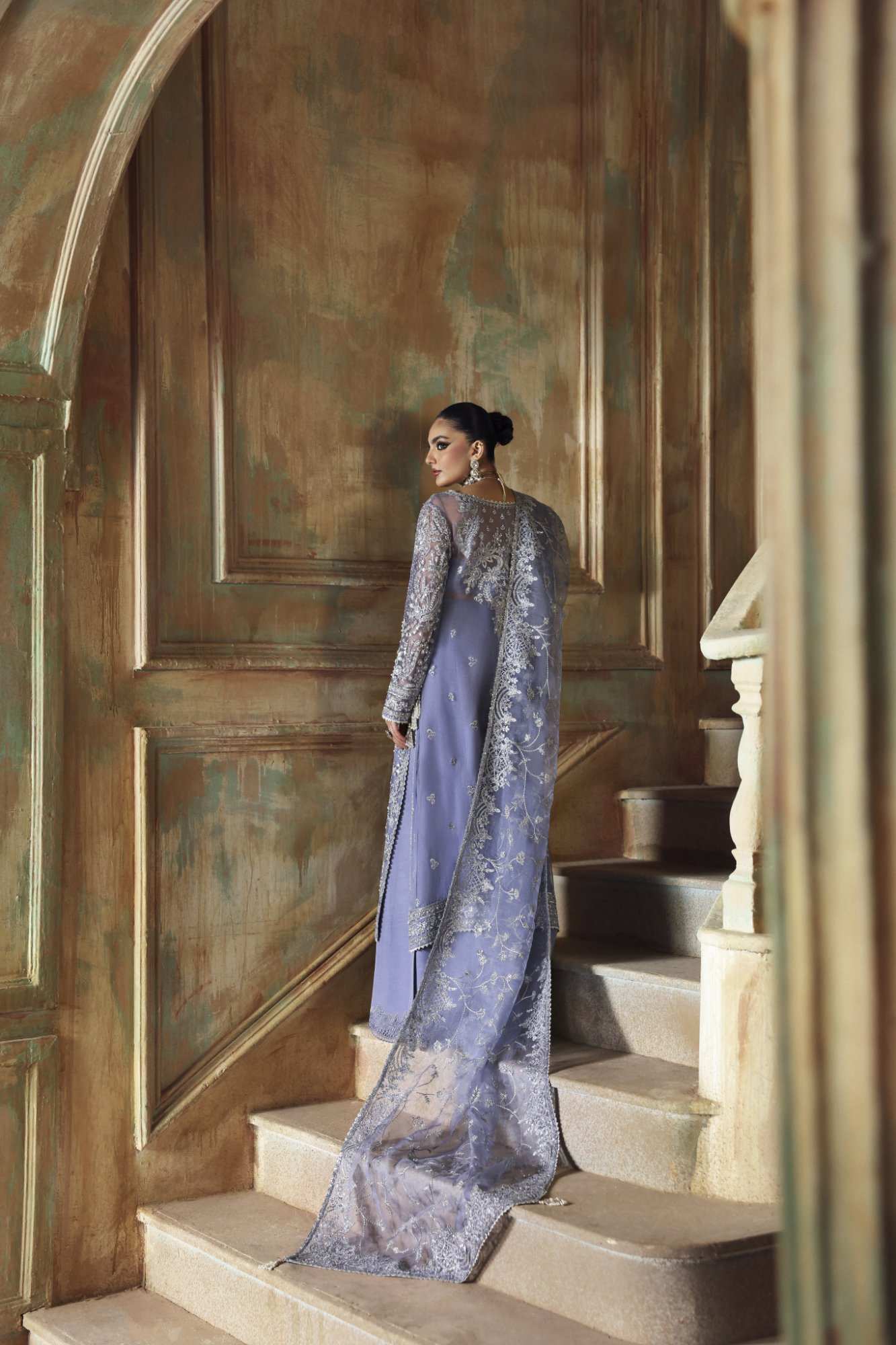 Diana Raw Silk Pakistani Formal Dresses - Zyra - 2