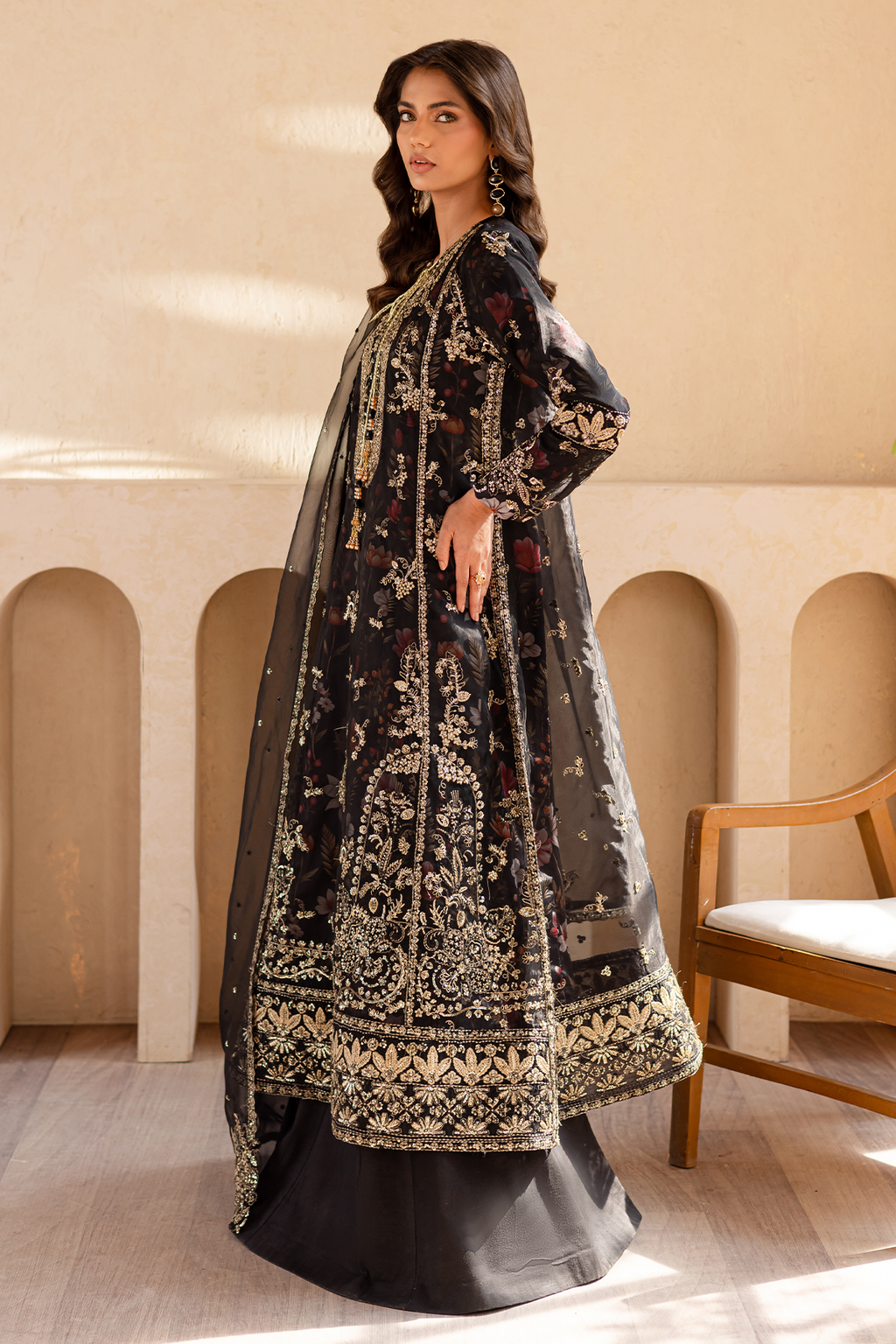 Zariya Raw Silk Pakistani Formal Dresses