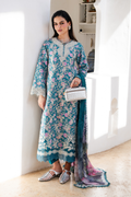 AVERRA (AZ-01) Chiffon Pakistani Summer Dresses - aabyaan - 1