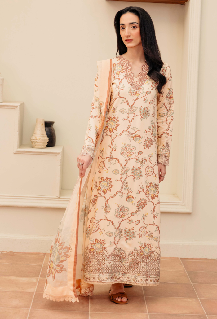 MIRAL - D05 Chiffon Pakistani Winter Dresses - Humdum - 1