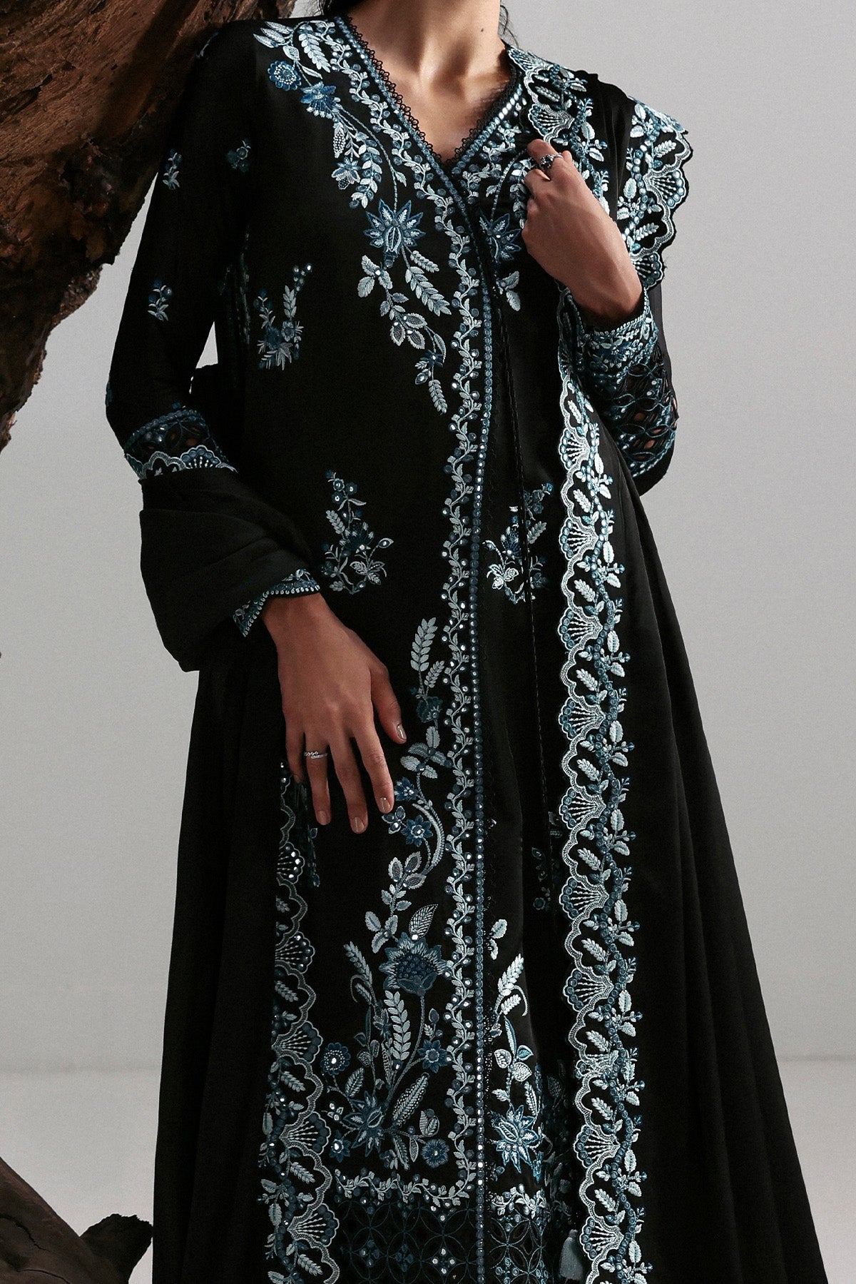 Rhylen Silk Pakistani Formal Dresses - Afrozeh - 5