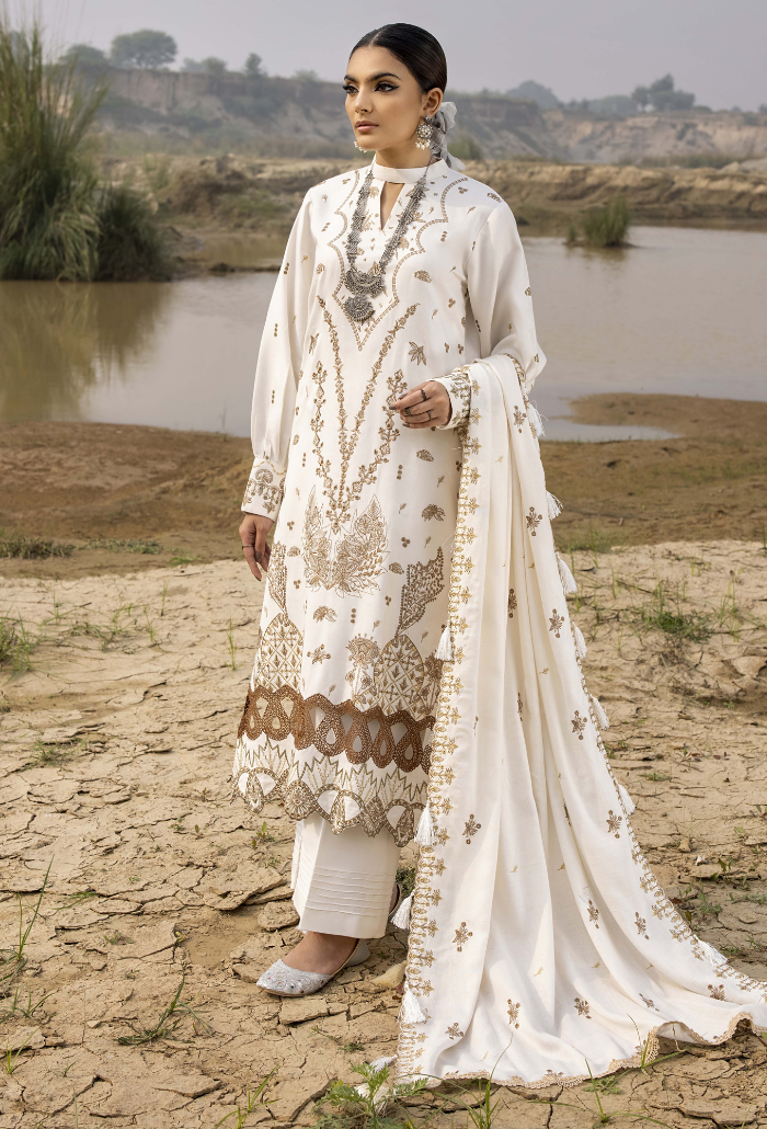 Sierra-D01 Premium Fabric Pakistani Winter Dresses - Humdum - 1