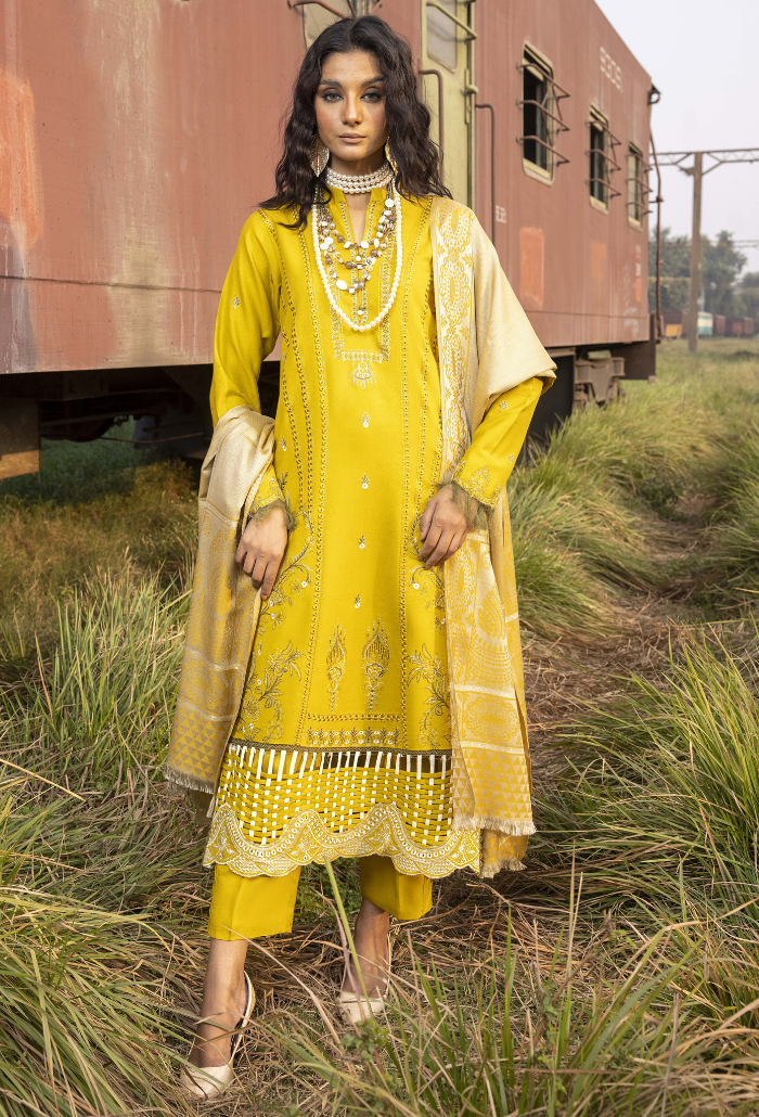 Rahgeer - D08 Jacquard Pakistani Winter Dresses - Humdum - 2