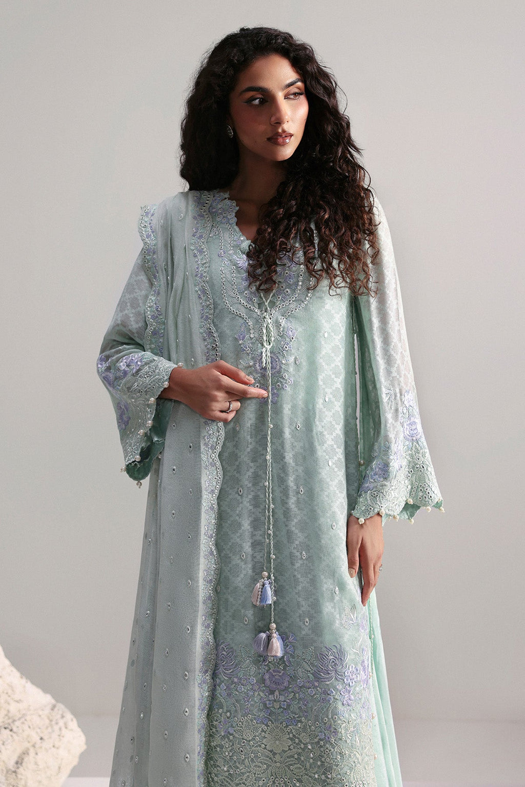 Elysia Jacquard Pakistani Formal Dresses - Afrozeh - 5