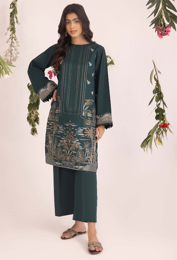 Pret 2 - D03 Lawn Pakistani Summer Dresses - Humdum - 1